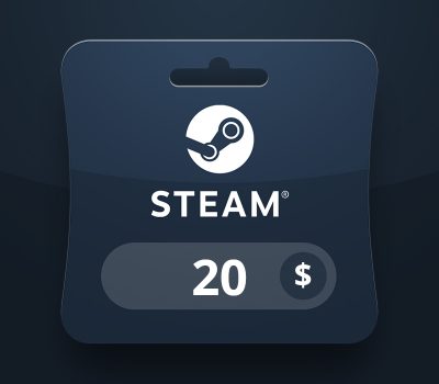 Steam Wallet USD 20 Подарочная карта MV