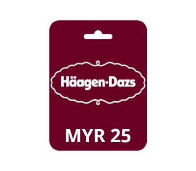 Haagen-Dazs MYR 25 Подарочная карта MY