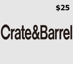 Crate and Barrel $25 Подарочная карта US