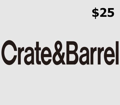 Crate and Barrel $25 Подарочная карта US