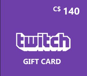 Twitch CAD 140 Подарочная карта CA