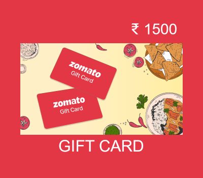 Zomato INR 1500 Подарочная карта IN