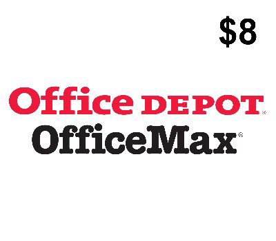 Office Depot $8 Подарочная карта US