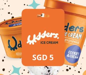 Udders Ice Cream SGD 5 Подарочная карта SG