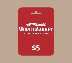 Cost Plus World Market USD 5 Подарочная карта US