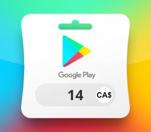 Google Play CAD 14 Подарочная карта CA
