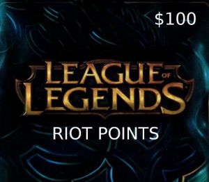 League of Legends 100 USD Предоплаченная RP карта US