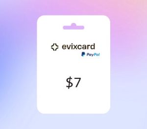 EvixCard PayPal USD 7 Подарочная карта
