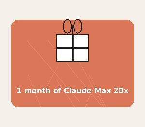 Claude Max 20x — 1 месяц