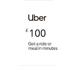 Uber £100 UK Подарочная карта