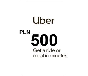 Uber PLN 500 Подарочная карта PL