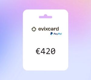 EvixCard PayPal EUR 420 Подарочная карта