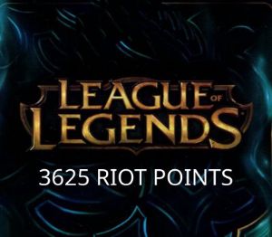 League of Legends 3625 RP Предоплаченная карта TR