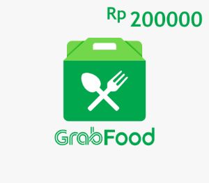 Grab Food IDR 200000 Подарочная карта ID