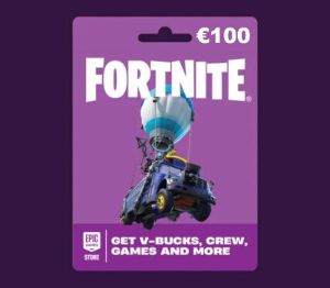 Fortnite EUR 100 PC Epic Games Подарочная карта FR