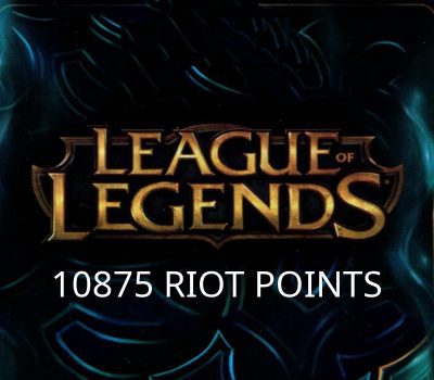 League of Legends 10875 RP Предоплаченная карта TR