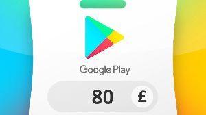 Google Play GBP 80 Подарочная карта UK