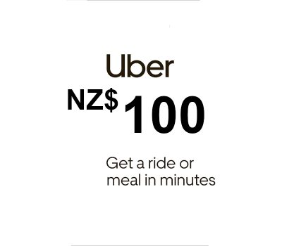Uber NZD 100 Подарочная карта NZ