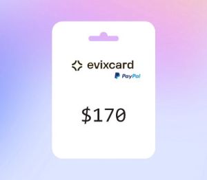 EvixCard PayPal USD 170 Подарочная карта