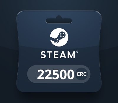 Steam Wallet CRC 22 500 Подарочная карта CR