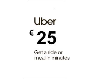 Uber EUR 25 Подарочная карта ES