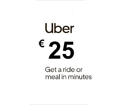 Uber EUR 25 Подарочная карта ES