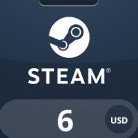 Steam Wallet USD 6 Подарочная карта PA