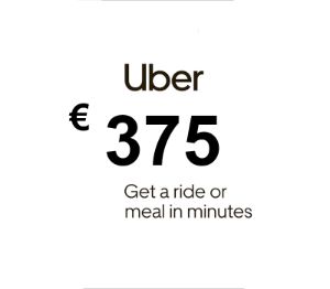 Uber EUR 375 Подарочная карта ES