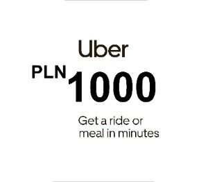 Uber PLN 1000 Подарочная карта PL