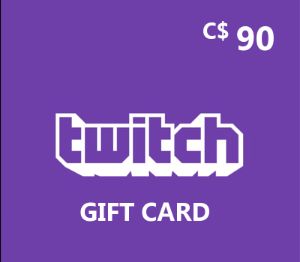 Twitch CAD 90 Подарочная карта CA