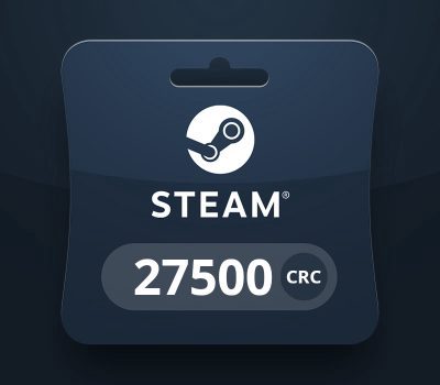 Steam Wallet CRC 27 500 Подарочная карта HR
