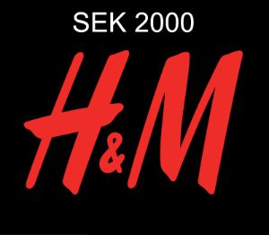 H&M 2000 SEK Подарочная карта SE