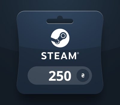 Steam Wallet UAH 250 Подарочная карта UA