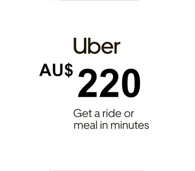 Uber AUD 220 Подарочная карта AU