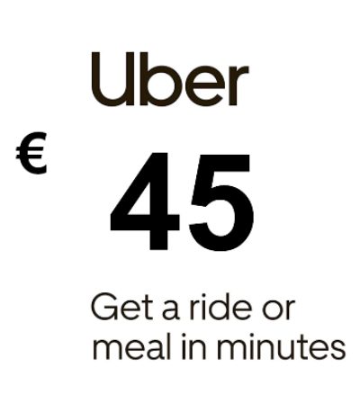 Uber EUR 45 Gift Card FR