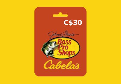 Bass Pro / Cabela's CAD 30 Подарочная карта CA