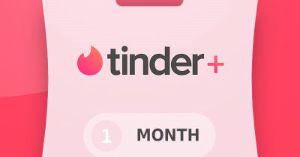 Tinder Plus - 1 мес. подписка Ключ DK