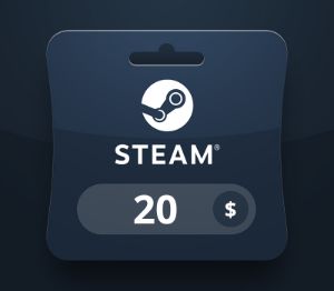 Steam Wallet USD 20 Подарочная карта PK