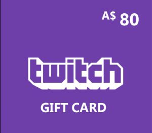 Twitch AUD 80 Подарочная карта AU