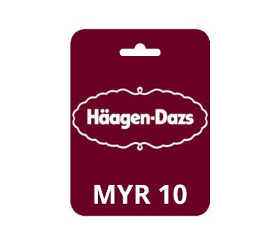 Haagen-Dazs MYR 10 Подарочная карта MY