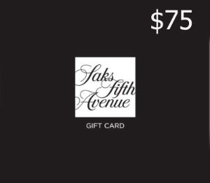 Saks Fifth Avenue USD 75 Подарочная карта US