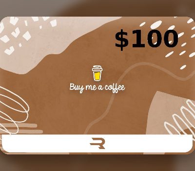 Rewarble Buy Me a Coffee USD 100 Подарочная карта