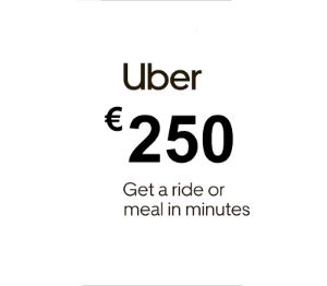 Uber EUR 250 Подарочная карта ES