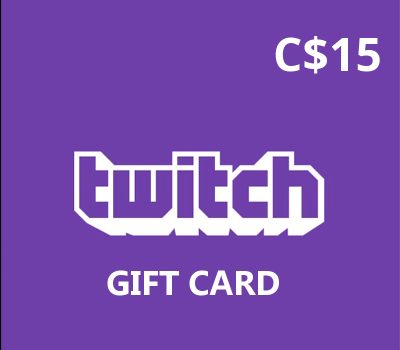 Twitch CAD 15 Подарочная карта CA
