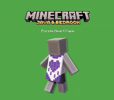 Minecraft Java & Bedrock издание - Purple Heart Cape DLC XBOX One / Xbox Series X|S / PC Ключ