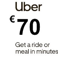 Uber €70 IT Подарочная карта
