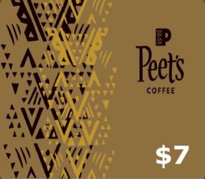 Peet's Coffee & Tea $7 Подарочная карта US