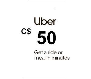 Uber C$50 CA Подарочная карта