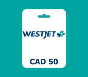 WestJet CAD 50 Подарочная карта CA
