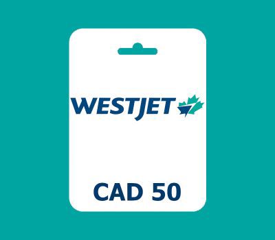 WestJet CAD 50 Подарочная карта CA